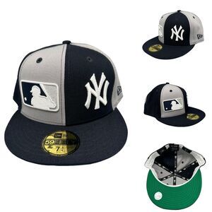 New Era‎ New York Yankees MLB Double Logo Fitted 59Fifty Hat Sz 7-3/4